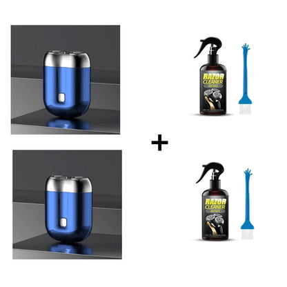 🎁Buy 1 Get 1 Razor Cleaning Liquid Free ⏳Men's Mini Razor Rechargeable Waterproof Compact Electric Razor