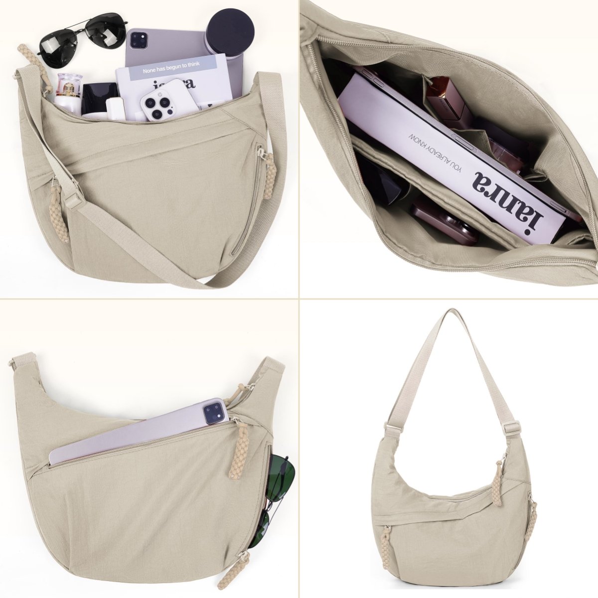 🎉Limited Offer--50% OFF😍Designer Direct Sales👜Women's Fashion Plain Colour Crossbody Hobo Bag