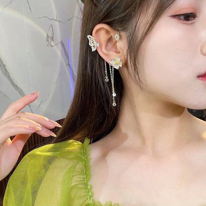 🔥While Supplies Last 40% OFF!🦋Butterfly Flowers Tassel Earrings🎀