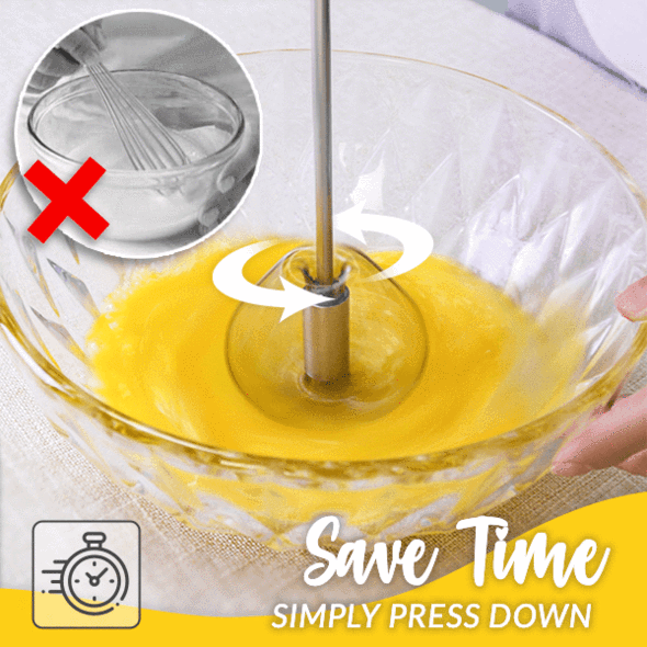 💥49% OFF💥Stainless Steel Semi-Automatic Whisk
