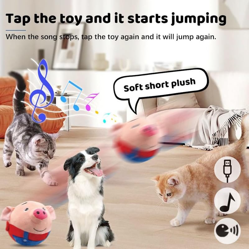 🐶 Active Moving Pet Plush Toy – Shake, Chase & Play! 🧸