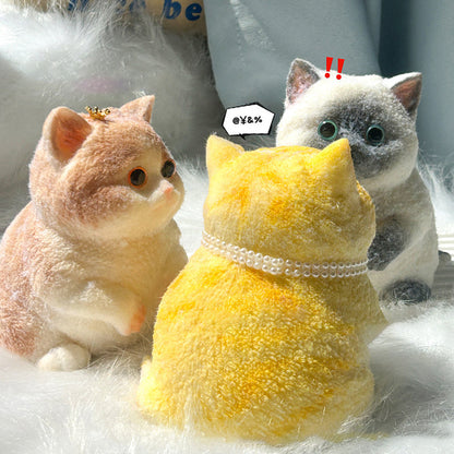 🎁😻Cute and soft cat-shaped toy💕(relieves stress)