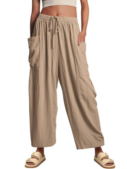 👖Women's Linen Casual Wide Leg Pants