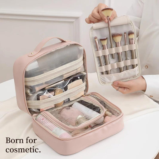 💕Multiple compartments make -up toiletry bag