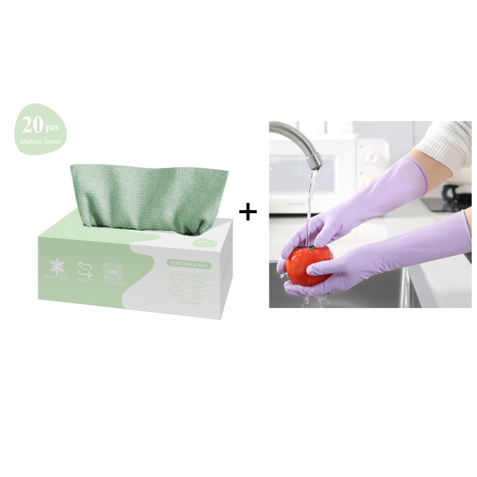 ♻️Reusable Microfiber Paper Towels (20 pcs in 1 box)