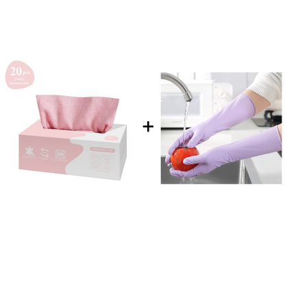 ♻️Reusable Microfiber Paper Towels (20 pcs in 1 box)