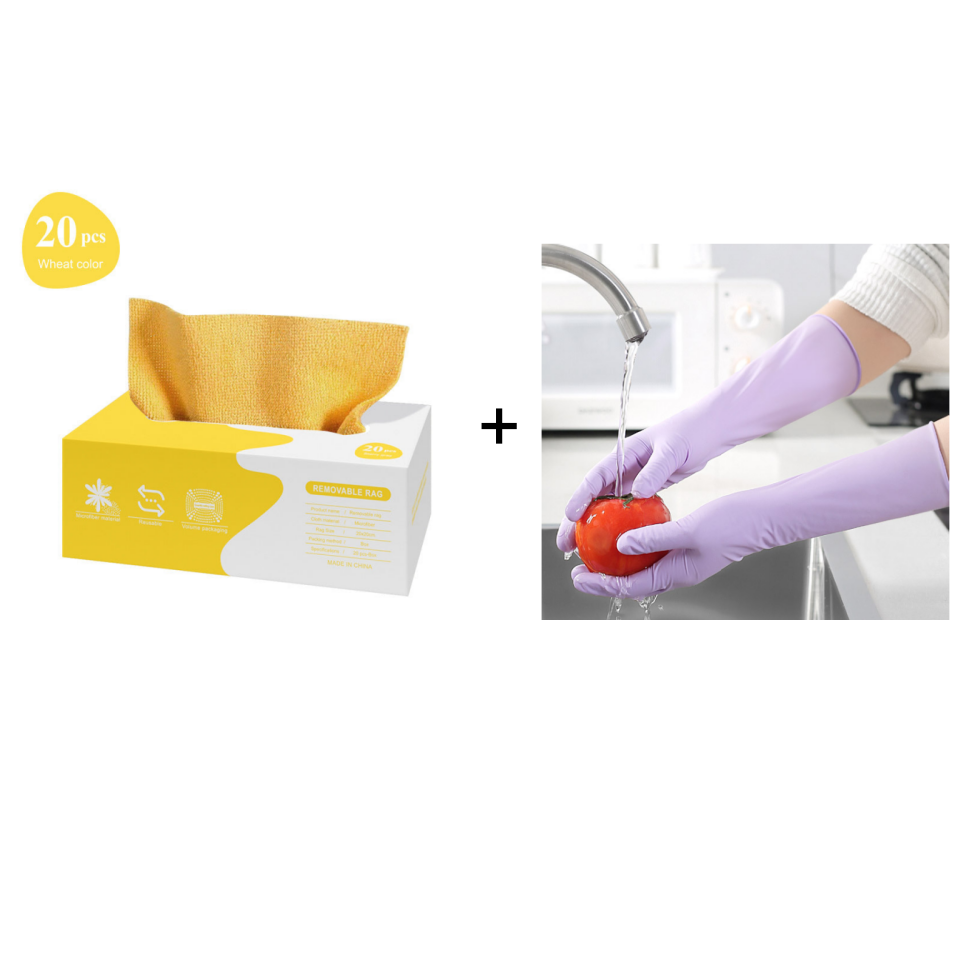 ♻️Reusable Microfiber Paper Towels (20 pcs in 1 box)