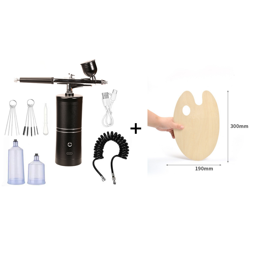 Portable Cordless Airbrush Kit with Compressor