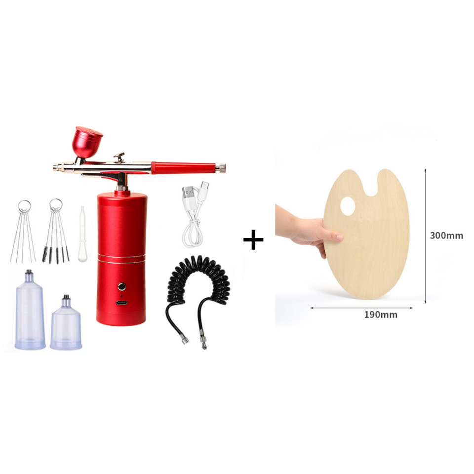 Portable Cordless Airbrush Kit with Compressor