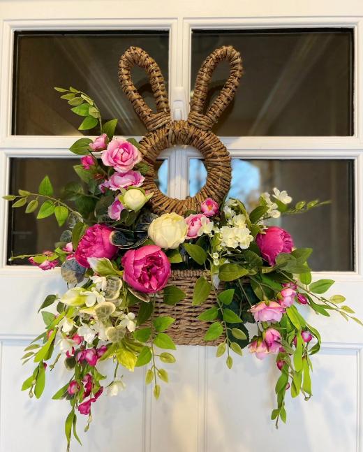 🔥Easter Sale 49% OFF🌺 - Bunny Basket Hanging Wall Pocket Spring Decor🐰