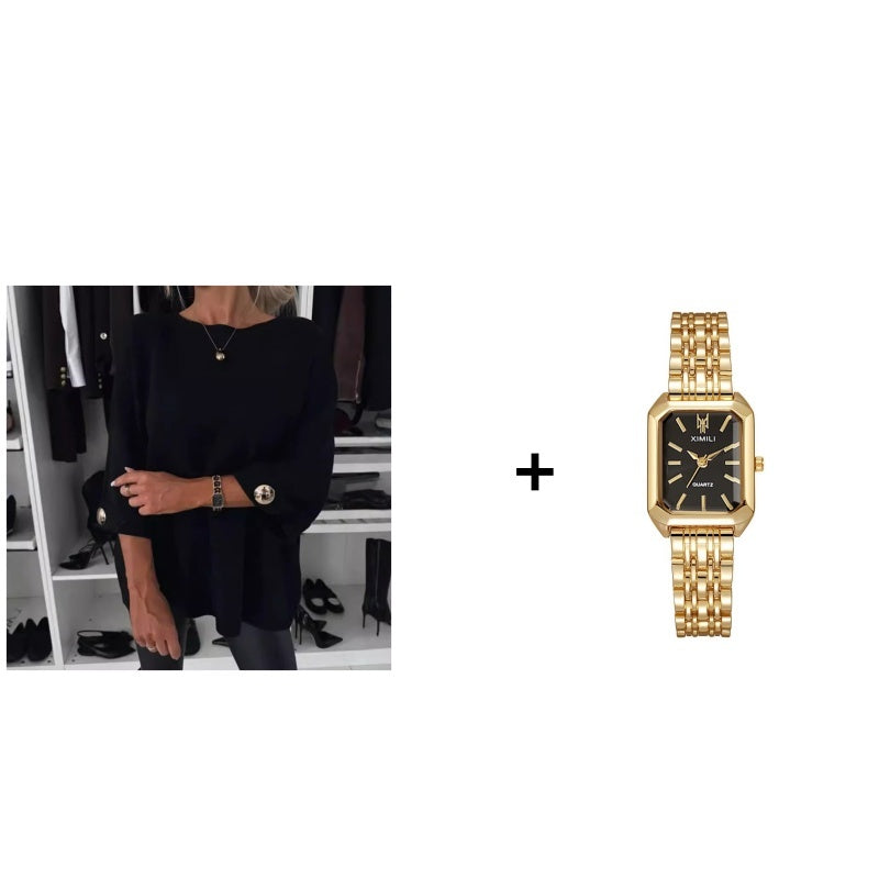 🎀Limited Sale 49% OFF🎀Women's Classic Solid Color Knit Top