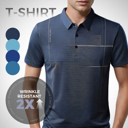 💥Hot Sale🔥Men's Loose Cool Breathable Lapel T-Shirt