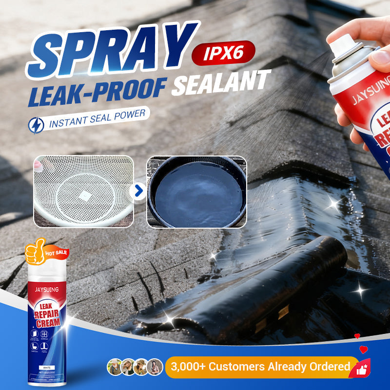 ✨Instant Leak Repair Spray💦Seals Cracks & Gaps in 5 Minutes, Waterproof & Flexible for Pipes/Roofs💥