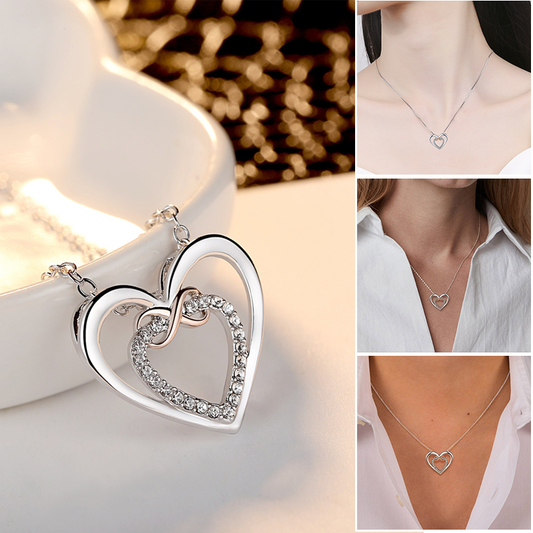 💝Stylish Double Heart Necklace💕