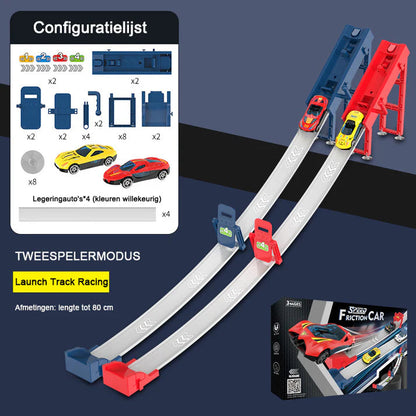 🎁48 Mini Pull-Back Cars with Built-In Garage Set