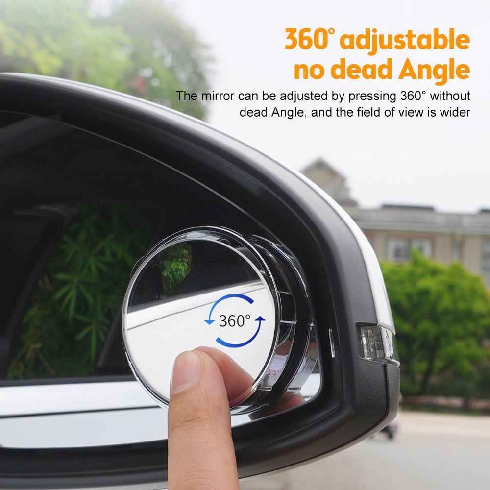 🚨 360° Adjustable Blind Spot Mirror – Wide-Angle Convex Rearview Mirror for Cars, SUVs, Trucks & Vans | Drive With More Confidence