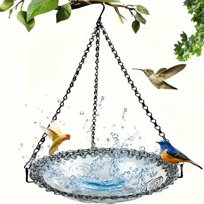 🔥💐SPRING DAY SALE- 49% OFF⚡50K+ SOLD!🐦Solar Cascade Hanging Bird Bath Fountain
