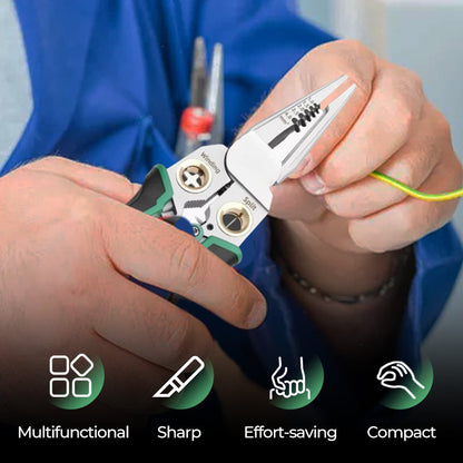 💥8-in-1 Multi-Functional Wire Stripper Scissors With Electrical Test