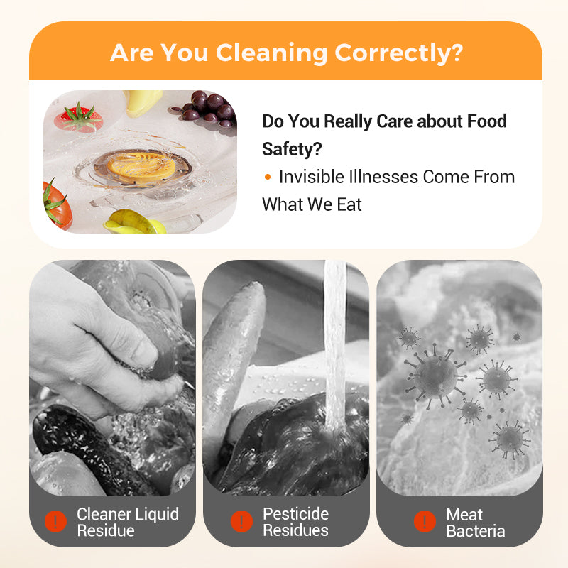 🍃Waterproof Portable Food Cleaner & Purifier