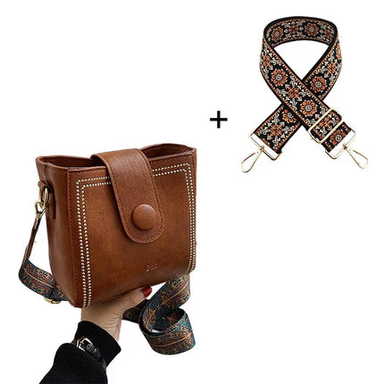 👜Vintage Fashion Bag with Adjustable Wider Shoulder Strap