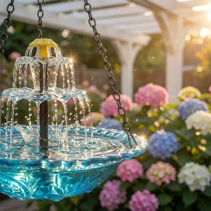 🔥💐SPRING DAY SALE- 49% OFF⚡50K+ SOLD!🐦Solar Cascade Hanging Bird Bath Fountain
