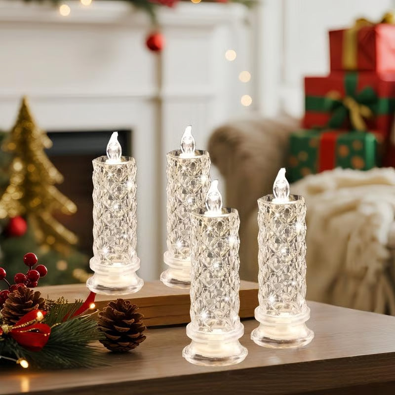 🔥🎁LED Crystal Candle Lights