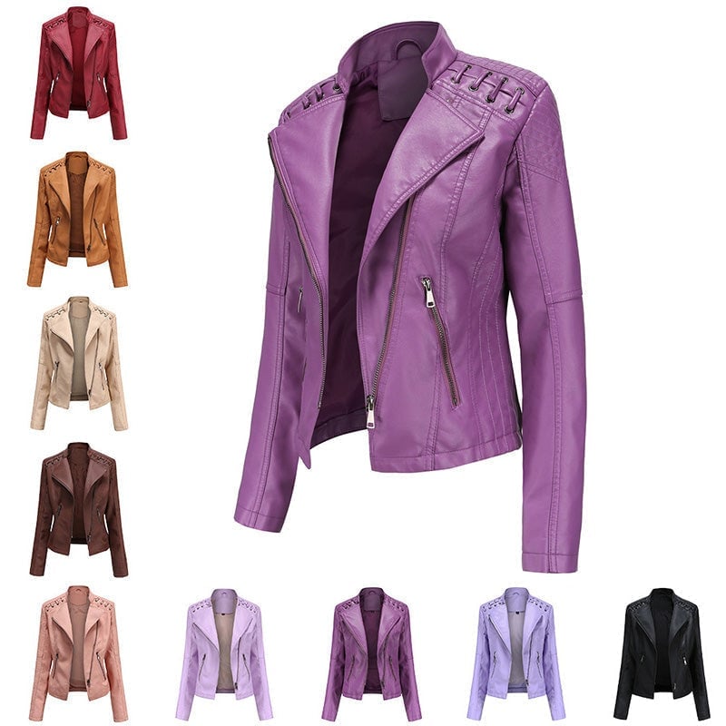 🎁Big sale 2025🎁💥 Washed Leather Jacket