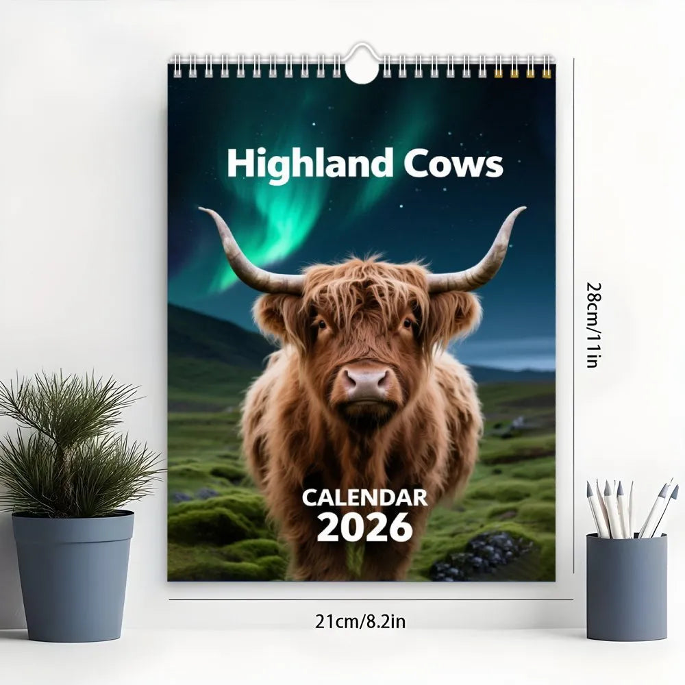 🐮2026 Highland Cattle-kalender📅