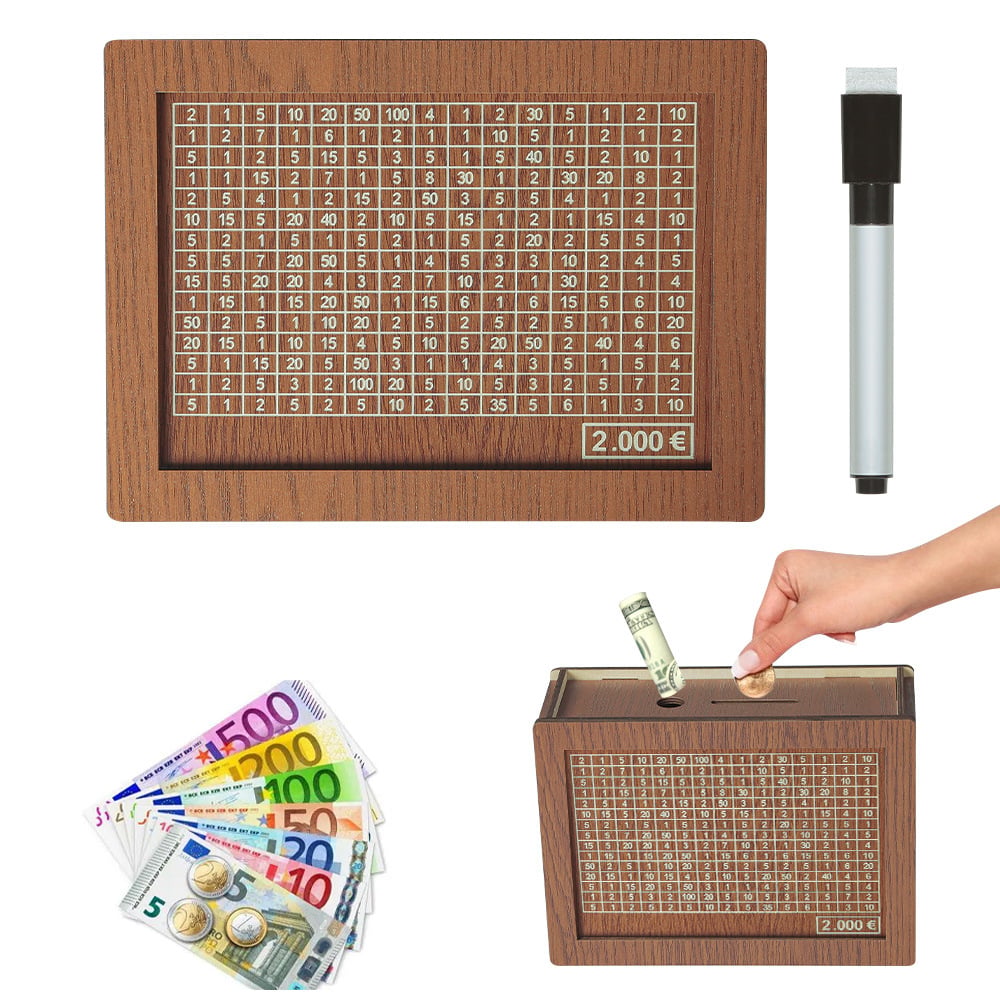 🎁 Hot Sale 49% OFF 🔥Wallet Fattening Program——Cash Vault Wooden Savings Box