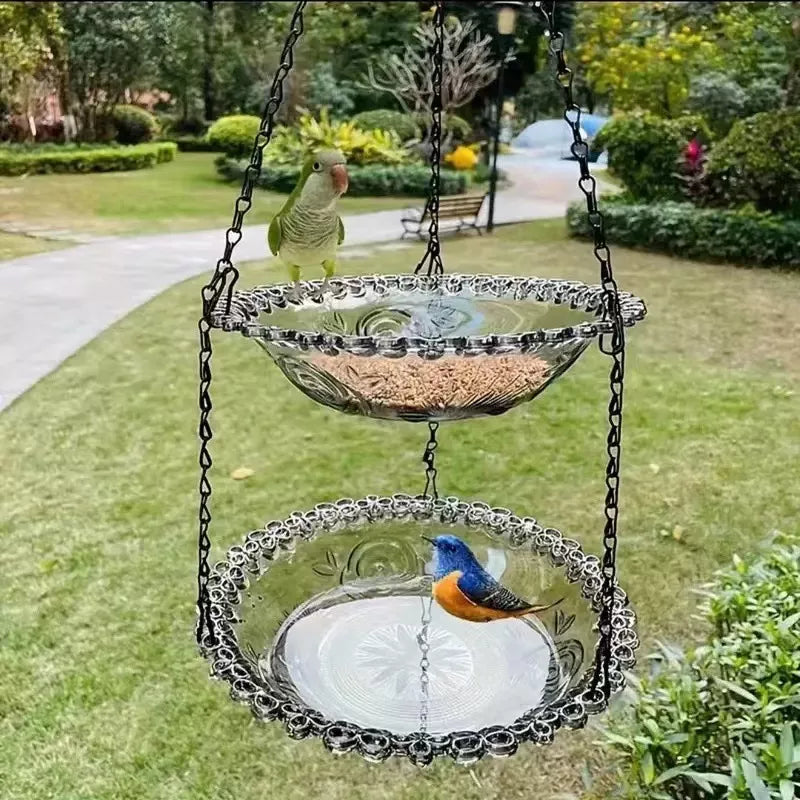 🔥💐SPRING DAY SALE- 49% OFF⚡50K+ SOLD!🐦Solar Cascade Hanging Bird Bath Fountain