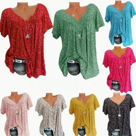 🍃Spring fashion print short sleeve