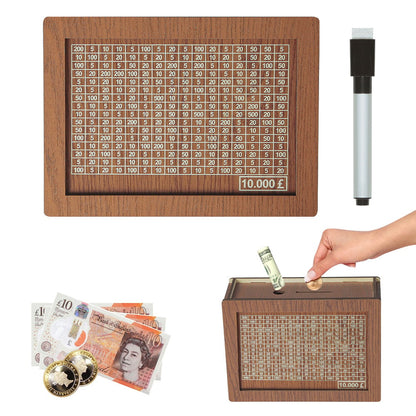 🎁 Hot Sale 49% OFF 🔥Wallet Fattening Program——Cash Vault Wooden Savings Box