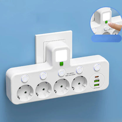 🥳2026 HOT SALE🔥50K+ SOLD!📱🔌 Your Home‘s Safety Guardian! Smart Strip with Overload Protection & Child Lock