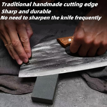 🍅🔪Ergonomic kitchen knife – front-handle design, effortlessly cuts vegetables and meat. A thoughtful gift for home cooks.