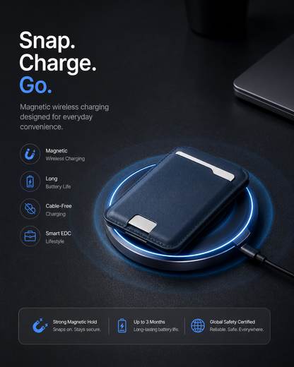 🔥50K+ SOLD!🔥Smart MagSafe Wallet Made of Genuine Nappa Leather – with Apple Find My™ & Google Find Hub™, RFID Protection, and Wireless Charging.
