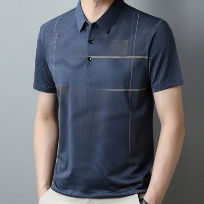 💥Hot Sale🔥Men's Loose Cool Breathable Lapel T-Shirt