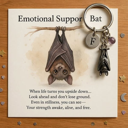 🦇Emotional Support Bat Inspirational Keychain