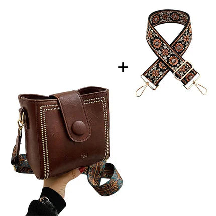 👜Vintage Fashion Bag with Adjustable Wider Shoulder Strap
