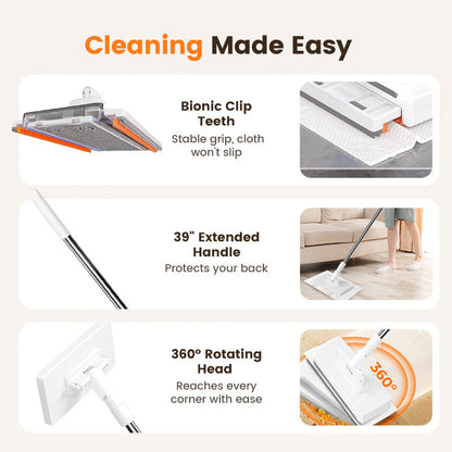 💥 Last day! 49% Off 💥Disposable Dust Mop with 4 Reusable Cloths
