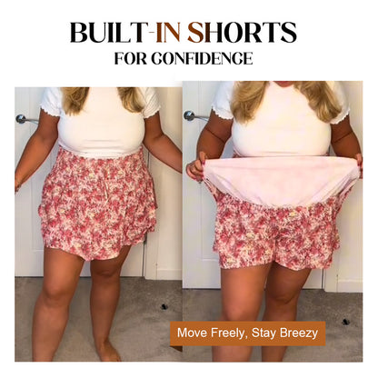 💕Lightweight Slimming Floral Ruffle Tiered Skirt✨