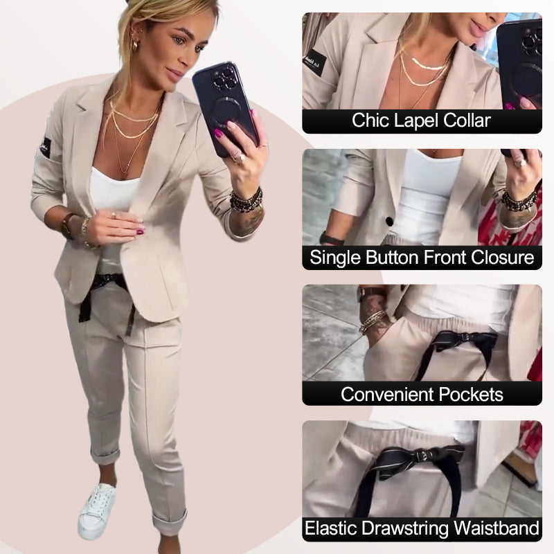 💥Hot Sales-49% OFF🔥Women's Casual Suit Jacket Pants 2-Piece Set