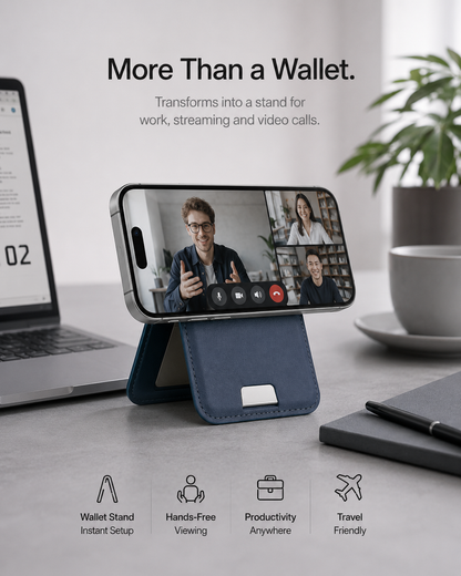 🔥50K+ SOLD!🔥Smart MagSafe Wallet Made of Genuine Nappa Leather – with Apple Find My™ & Google Find Hub™, RFID Protection, and Wireless Charging.