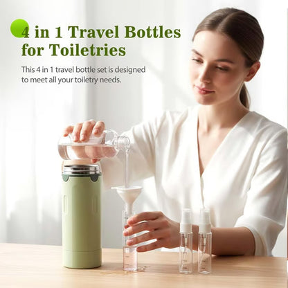 🧴4-in-1 Travel Dispenser Bottles