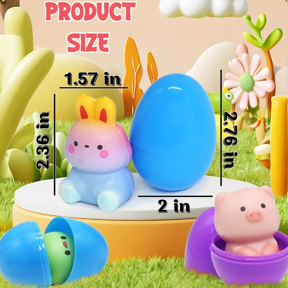 🔥Last Day Special Price ￡11.99!!⚡50K+ SOLD🎁12/24PCS Easter Eggs Prefilled Slow Rising Squishy Toys