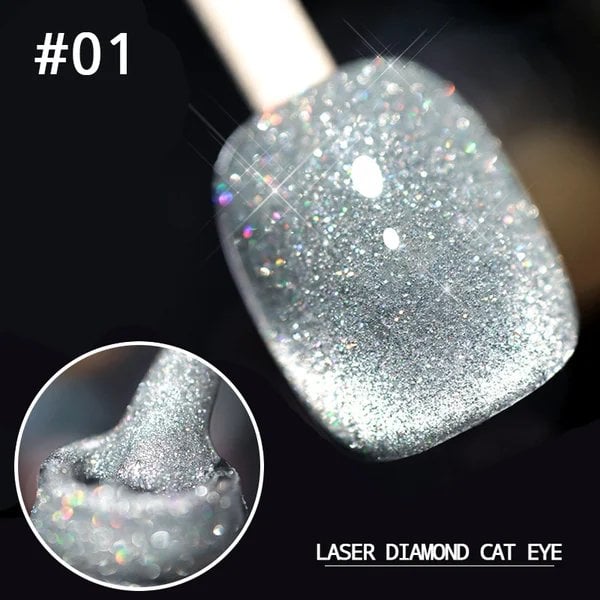 💅Laser Diamond Cat Eye Nail Polish💎
