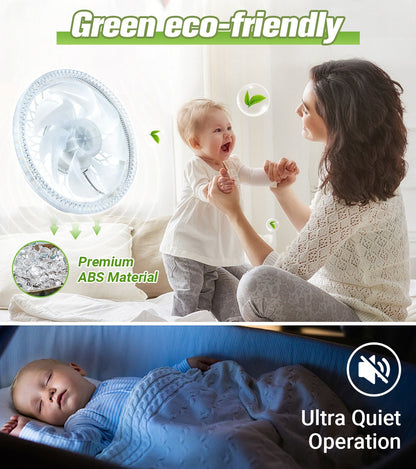 🍃2-in-1 Mute Adjustable Fan Light with Remote Control🌿