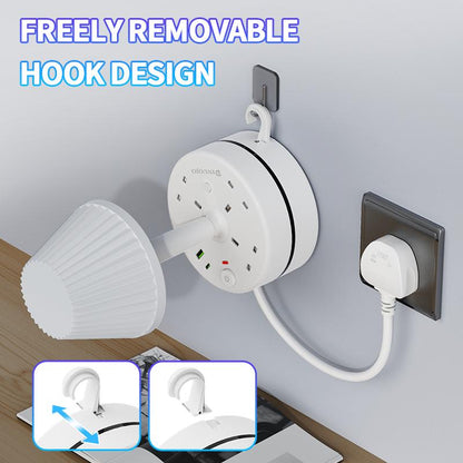 💡 Bedside Lamp with Charging Station – Light Up & Power Up Your Nightstand 🔌