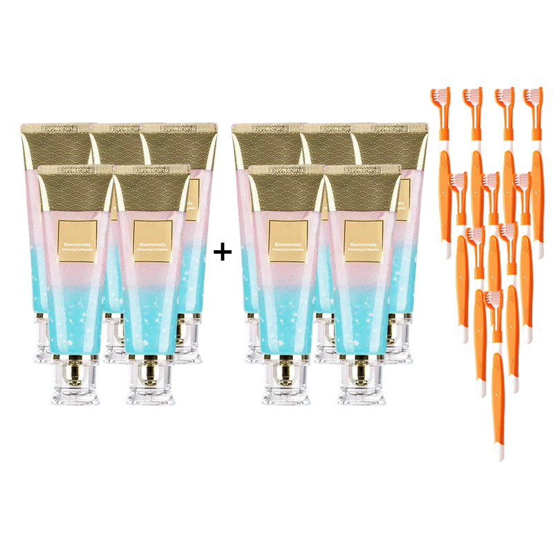 💖Niacinamide Whitening Toothpaste🦷Pearly White Teeth Revealed🦷Your Smile's New Secret Weapon!