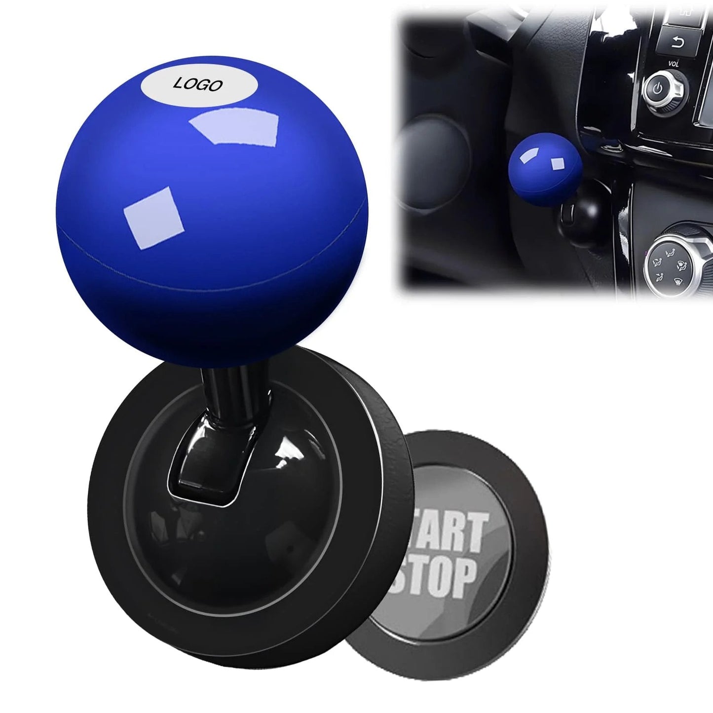 🚗Universal One-Button Start Car Shift Knob🔥