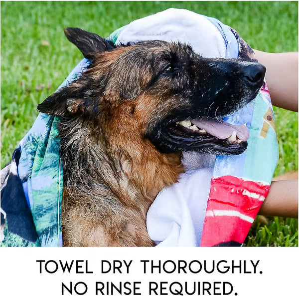 🔥Rinse-Free Dog Shampoo Mitts – Hypoallergenic Pet Bath Wipes, 6 Packs
